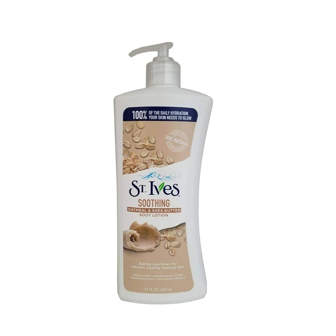 St. Ives Soothing Body Lotion with Oatmeal & Shea Butter for Smooth, Healthy-looking Skin(621ml)